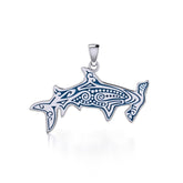 Aboriginal Hammerhead Shark Sterling Silver Pendant - DiveSilver Jewelry
